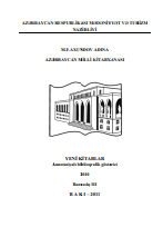 Yeni kitablar 2010 (№3): annotasiyalı biblioqrafik göstərici